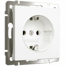 W1171061 Розетка с заземлением (белый матовый) Antik Werkel a059265 W1171061 Розетка с заземлением (белый матовый) Antik Werkel a059265