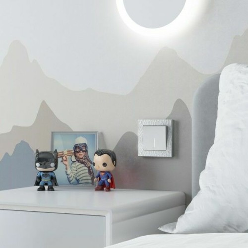 W1110161 Выключатель одноклавишный с подсветкой (белый матовый) Antik Werkel a059270