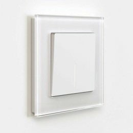 W1110161 Выключатель одноклавишный с подсветкой (белый матовый) Antik Werkel a059270