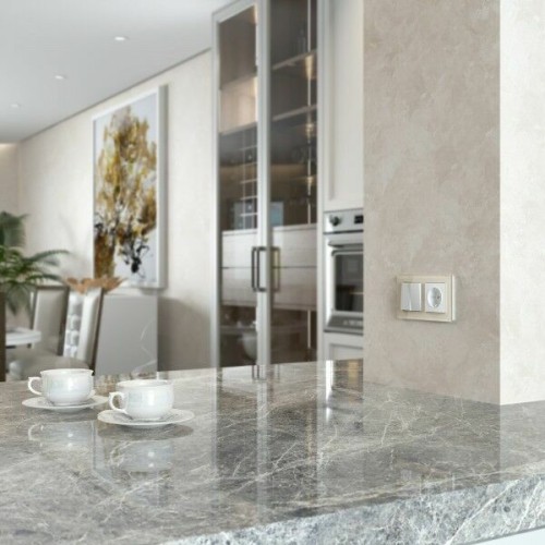 W1122061 Выключатель двухклавишный проходной (белый матовый) Antik Werkel a059272