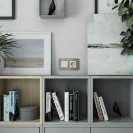 W1171062 Розетка с заземлением (айвори матовый) Antik Werkel a059274