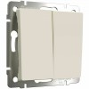 W1120062 Выключатель двухклавишный (айвори матовый) Antik Werkel a059280