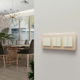 W1120062 Выключатель двухклавишный (айвори матовый) Antik Werkel a059280