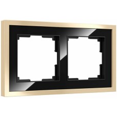 W0022852 Рамка на 2 поста Baguette (черный/латунь) Werkel a060240 W0022852 Рамка на 2 поста Baguette (черный/латунь) Werkel a060240