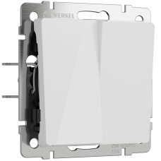 W1120041 Выключатель двухклавишный (белый акрил) Werkel a064002 W1120041 Выключатель двухклавишный (белый акрил) Werkel a064002