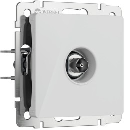 W1183041 ТВ-розетка оконечная (белый акрил) Werkel a064018