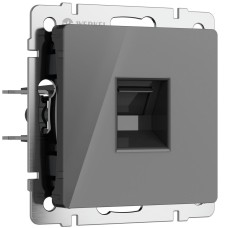 W1181044 Розетка Ethernet RJ-45 (графит акрил) Werkel a064095 W1181044 Розетка Ethernet RJ-45 (графит акрил) Werkel a064095