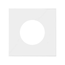 Накладка евро-американской розетки белый матовый Simon 100, 10000047-230