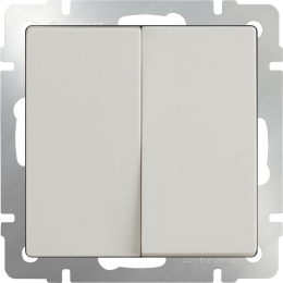 W1122003 Выключатель двухклавишный проходной (слоновая кость) Antik Werkel a051485