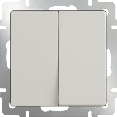 W1122003 Выключатель двухклавишный проходной (слоновая кость) Antik Werkel a051485