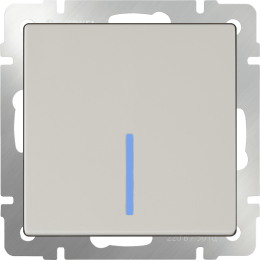 W1112103 Выключатель одноклавишный проходной с подсветкой (слоновая кость) Antik Werkel a051463