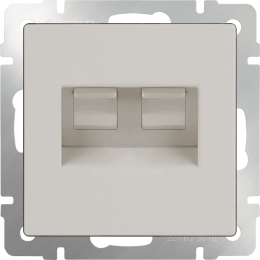 W1181103 Розетка двойная Ethernet RJ-45  (слоновая кость) Antik Werkel a051489