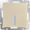 W1110111 Выключатель одноклавишный с подсветкой(шампань) Antik Werkel a050872