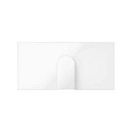 Накладка вывода кабеля узкого белый глянец Simon 100, 10000051-130