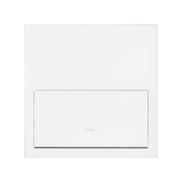 Кит на 1 пост, фронт: 1 рамка «минимум» + 1 клавиша выключателя белый матовый Simon 100, 10020101-230