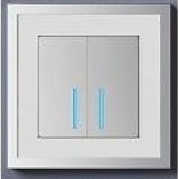 W0012850 Рамка на 1 пост Baguette (белый/серебро) Werkel a060227