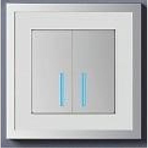 W0012850 Рамка на 1 пост Baguette (белый/серебро) Werkel a060227