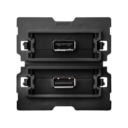Розетка 2xUSB 2.0 Simon 100, 10000562-039