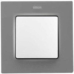 Рамка на 1 пост серый матовый  Simon 82 Concept 8200617-092