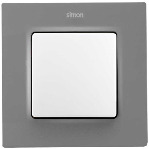 Рамка на 1 пост серый матовый  Simon 82 Concept 8200617-092