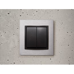 82026-38 Клавиши (2 шт) для двухклавишного выключателя (проходной + кнопочный), S82, S82N, S82 Detail, графит Simon