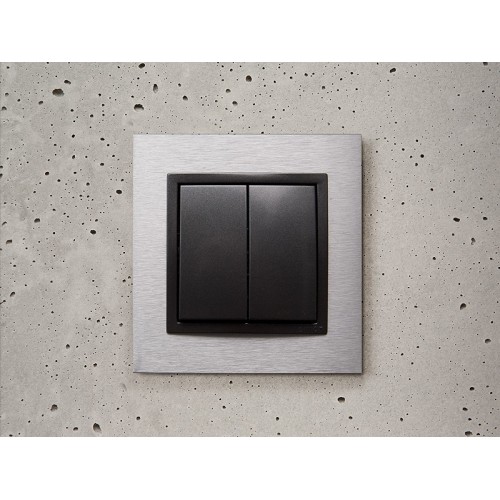 82026-38 Клавиши (2 шт) для двухклавишного выключателя (проходной + кнопочный), S82, S82N, S82 Detail, графит Simon