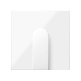 Накладка вывода кабеля широкая белый глянец Simon 100, 10002051-130