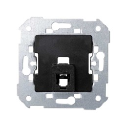 75480-32 Розетка телефонная с 6 контактами для коннектора RJ11, S82, S82N, S88, S82 Detail, чёрный Simon