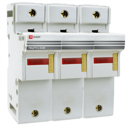 Предохранитель-разъединитель для ПВЦ 22x58 3P (с индикацией) EKF PROxima