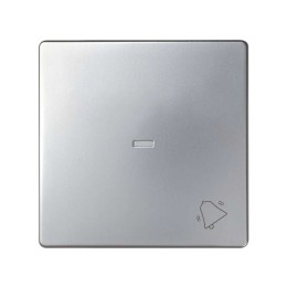 8200015-033 Клавиша с пиктограммой "звонок" для выключателя одноклавишного с подсветкой, S82, S82N, алюминий Simon