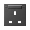 8200046-038 Накладка на британскую розетку с выключтелем, S82, S82N, S82 Detail, графит Simon