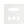 8200092-030 Накладка для коннектора VGA HD15, "мама" + 3RCA, S82, S82N, S82 Detail, белый Simon