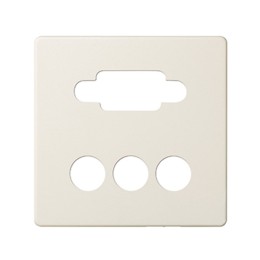 8200092-031 Накладка для коннектора VGA HD15, "мама" + 3RCA, S82, S82N, S82 Detail, слоновая кость Simon