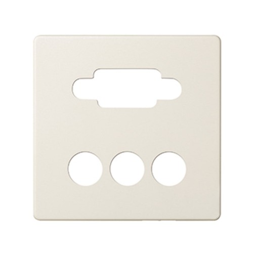 8200092-031 Накладка для коннектора VGA HD15, "мама" + 3RCA, S82, S82N, S82 Detail, слоновая кость Simon