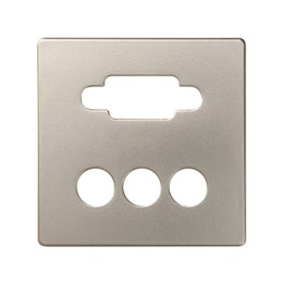 8200092-034 Накладка для коннектора VGA HD15, "мама" + 3RCA, S82, S82N, S82, шампань Simon