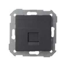 82005-38 Адаптер со шторками на 1 коннектор UTP (RJ45), FTP (RJ45), RJ12, AMP, S82, S82N, S82 Detail, графит Simon 82005-38 Адаптер со шторками на 1 коннектор UTP (RJ45), FTP (RJ45), RJ12, AMP, S82, S82N, S82 Detail, графит Simon