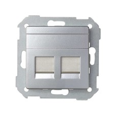 82006-33 Адаптер со шторками на 2 коннектора UTP (RJ45), FTP (RJ45), RJ12, AMP, S82, S82N, алюминий Simon 82006-33 Адаптер со шторками на 2 коннектора UTP (RJ45), FTP (RJ45), RJ12, AMP, S82, S82N, алюминий Simon