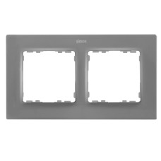 Рамка на 2 поста серый матовый Simon 82 Concept 8200627-092 Рамка на 2 поста серый матовый Simon 82 Concept 8200627-092