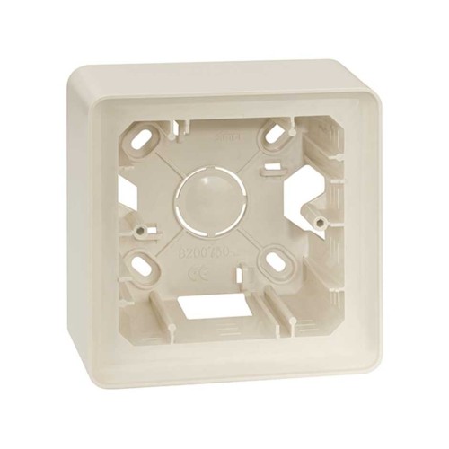 8200750-031 Монтажная коробка для накладного монтажа, 1 пост,  S82 Detail, слоновая кость Simon