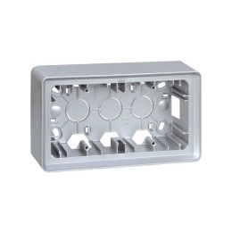 8200760-093 Монтажная коробка для накладного монтажа, 2 поста,  S82 Detail, алюминий Simon