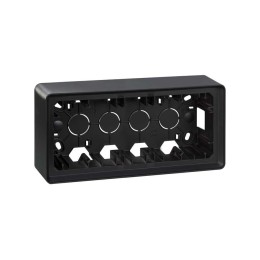 8200770-038 Монтажная коробка для накладного монтажа, 3 поста,  S82 Detail, графит Simon