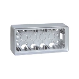 8200770-093 Монтажная коробка для накладного монтажа, 3 поста,  S82 Detail, алюминий Simon