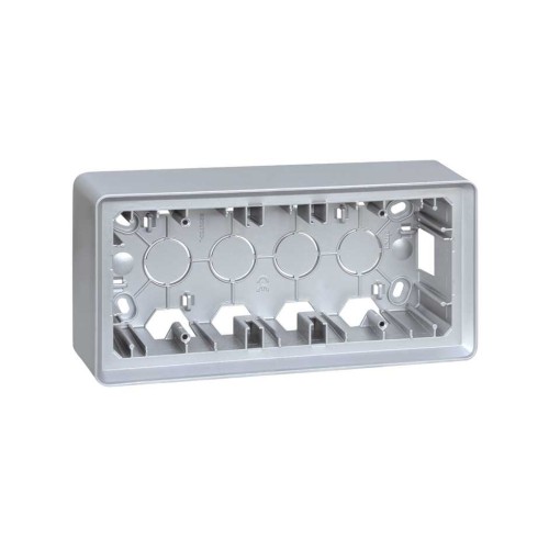 8200770-093 Монтажная коробка для накладного монтажа, 3 поста,  S82 Detail, алюминий Simon