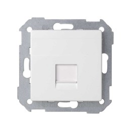 82008-30 Адаптер со шторками на 1 коннектор UTP (RJ45), SYSTIMAX, S82, S82N, S82 Detail, белый Simon