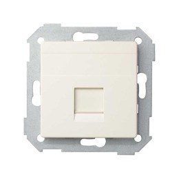 82008-31 Адаптер со шторками на 1 коннектор UTP (RJ45), SYSTIMAX, S82, S82N, S82 Detail, слоновая кость Simon