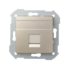 82008-34 Адаптер со шторками на 1 коннектор UTP (RJ45), SYSTIMAX, S82, S82N, шампань Simon 82008-34 Адаптер со шторками на 1 коннектор UTP (RJ45), SYSTIMAX, S82, S82N, шампань Simon