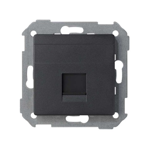 82008-38 Адаптер на RJ45(12) Systimax, прям.подключ., S82, графит Simon