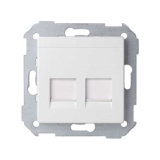 82009-30 Адаптер со шторками на 2 коннектора UTP (RJ45), SYSTIMAX, S82 Detail, алюминий Simon 82009-30 Адаптер со шторками на 2 коннектора UTP (RJ45), SYSTIMAX, S82 Detail, алюминий Simon