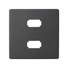 8201090-038 Накладка для коннектора 2*USB 2.0 типа А, "мама", S82, S82N, S82 Detail, графит Simon 8201090-038 Накладка для коннектора 2*USB 2.0 типа А, "мама", S82, S82N, S82 Detail, графит Simon