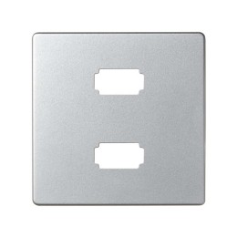8201090-093 Накладка для коннектора 2*USB 2.0 типа А, "мама", S82 Detail, алюминий Simon